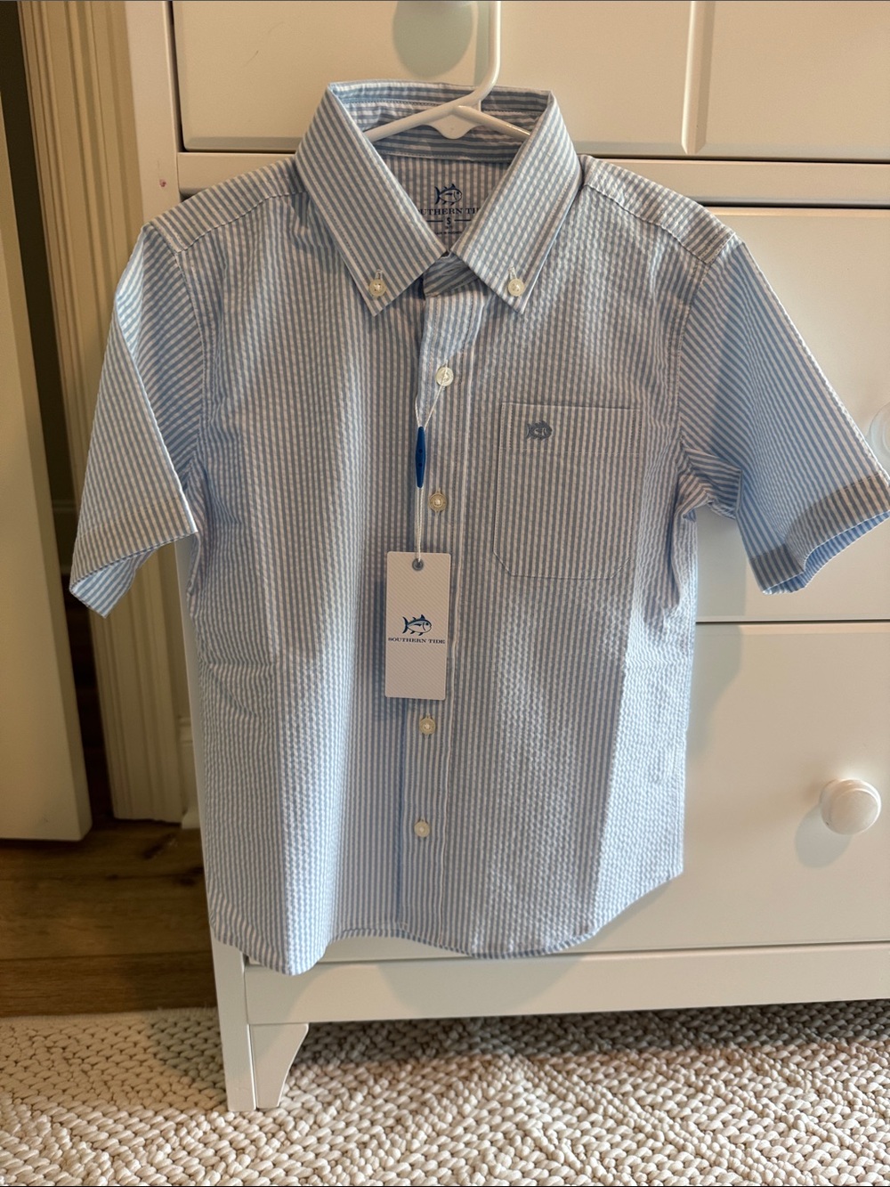 Southern tide boys small NWT seer sucker